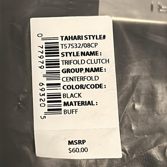 TAHARI WOMEN WALLET BLACK NEW - Picture 12 of 12